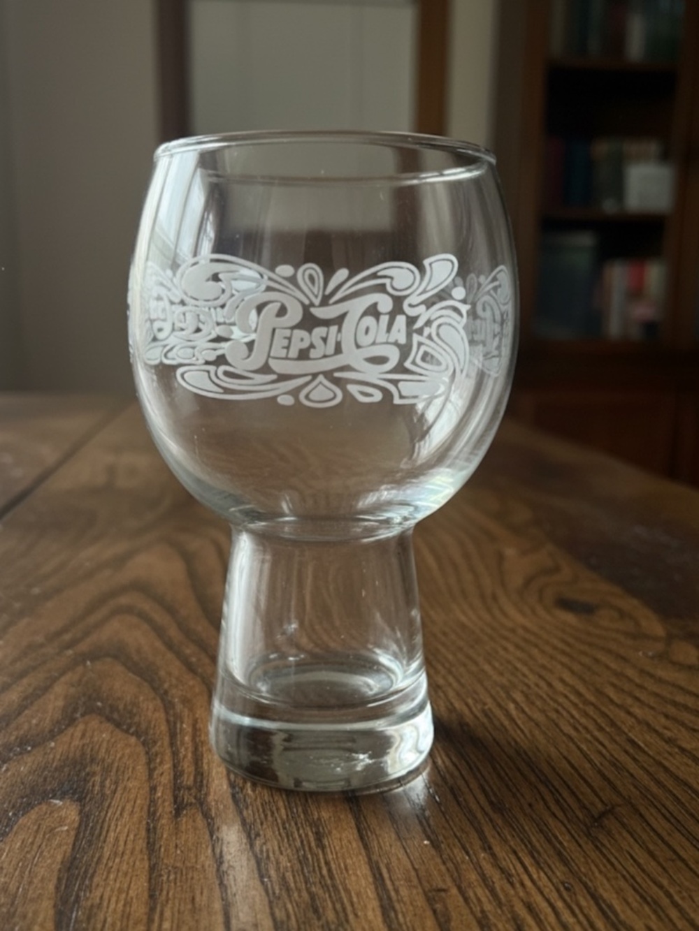 Vintage Pepsi-Cola Glass‎ Pedestal Tumblers Set of 8